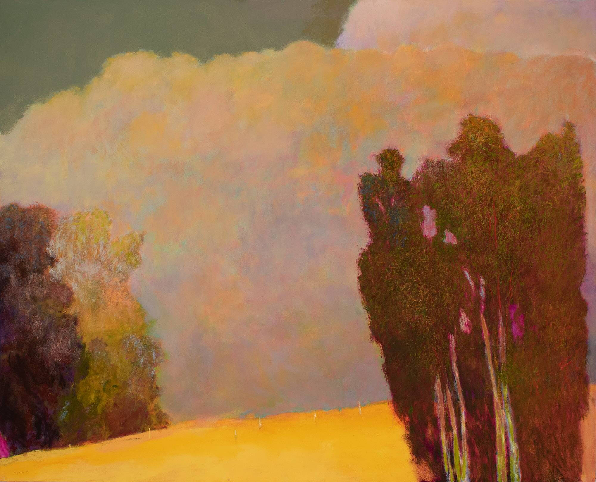 Colorful abstract landscape.